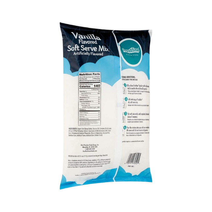 6 BOLSAS DE VANILLA SOFT SERVE MIX